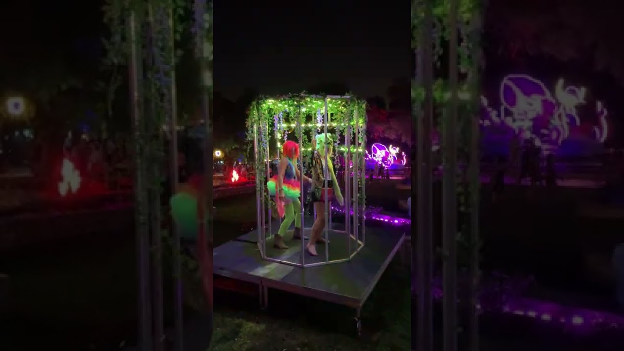 Experience the Vibrant Cage Dancing at The Surreal Garden in Austin 🌸