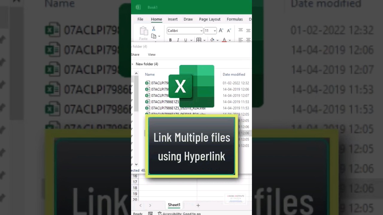 Link Multiple Files with Hyperlinks in Excel 📁