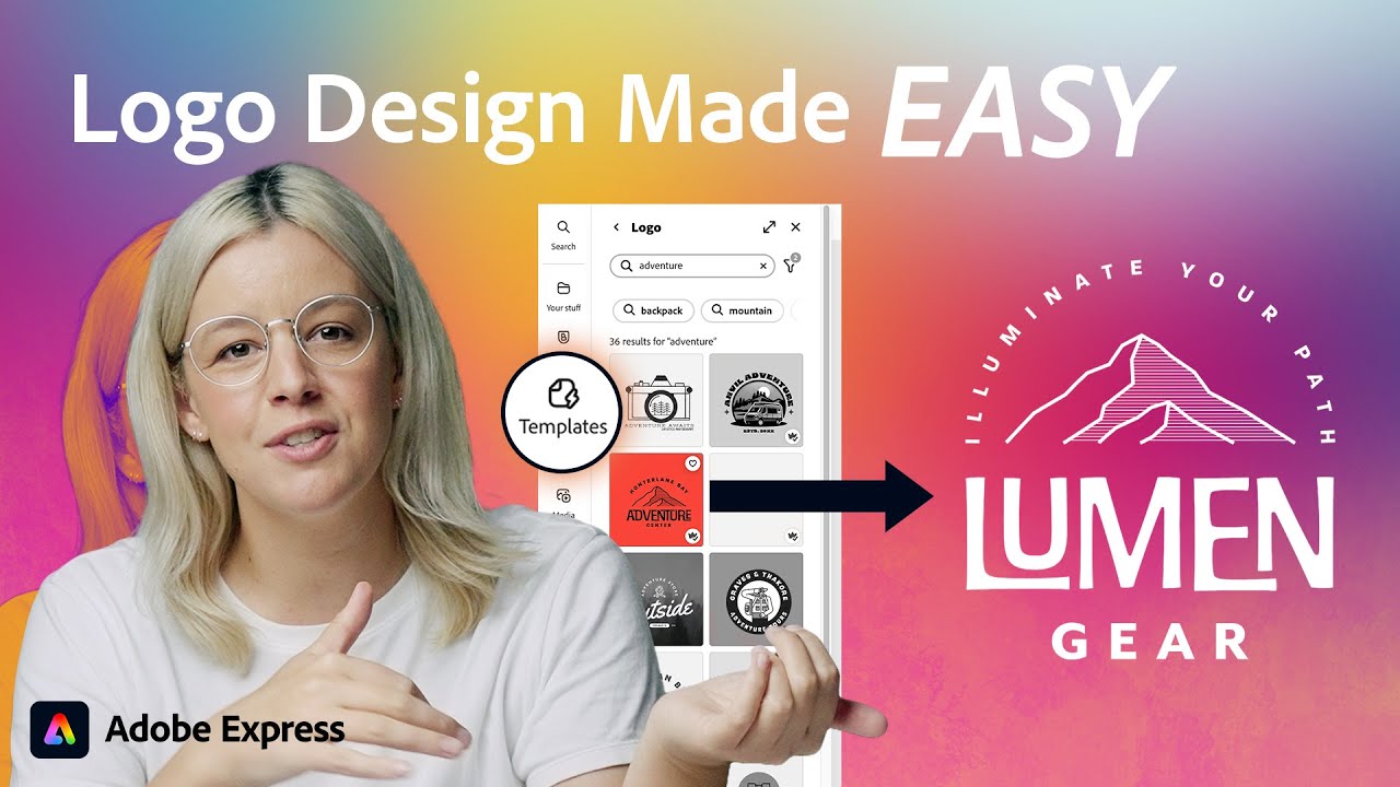 Create Business Logos & Materials with Adobe Express