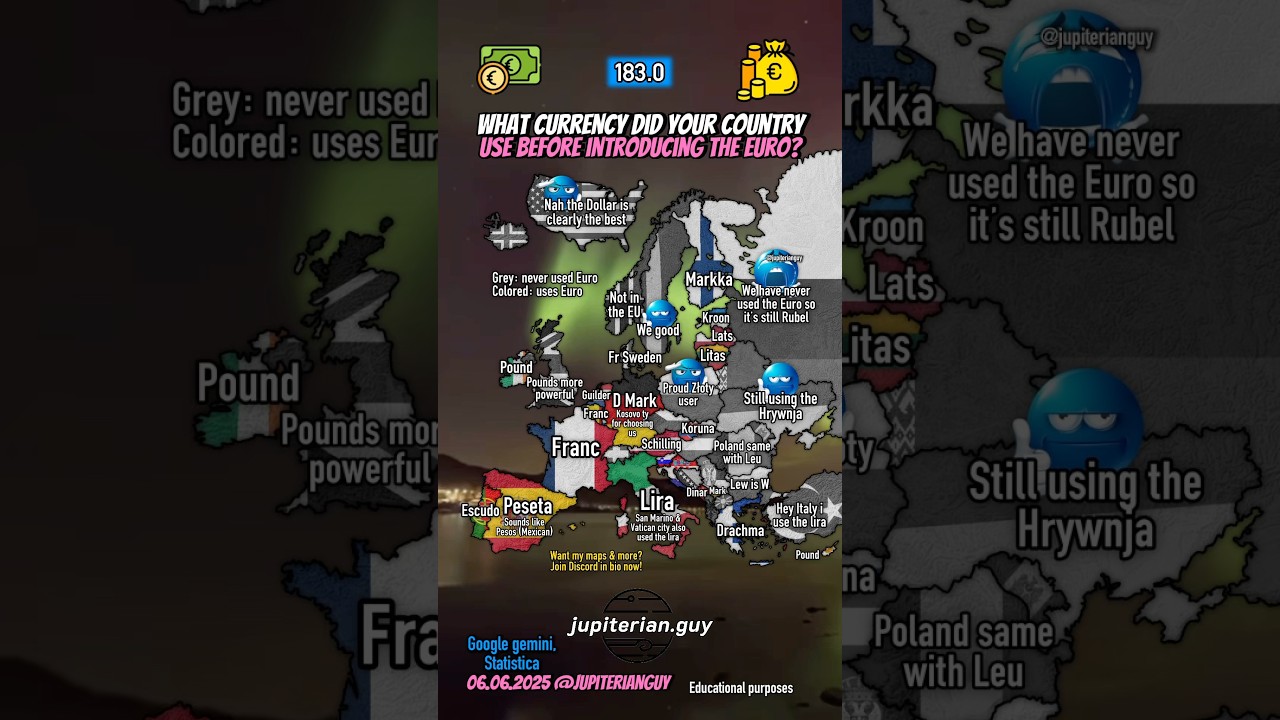 What Was Your Country’s Currency Before the Euro? 🇪🇺