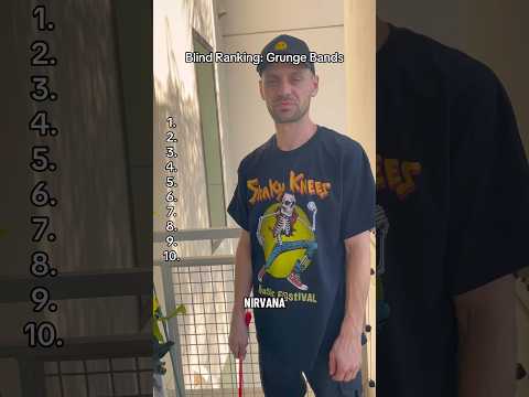 Blind Ranking: Grunge Bands 😬 #nirvana #aliceinchains #pearljam #soundgarden #grunge #90s #rock