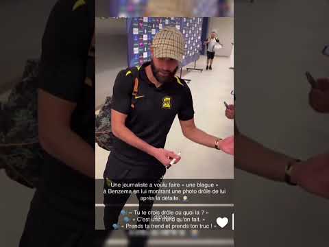 KARIM BENZEMA S'ÉNERVE CONTRE UNE JOURNALISTE !