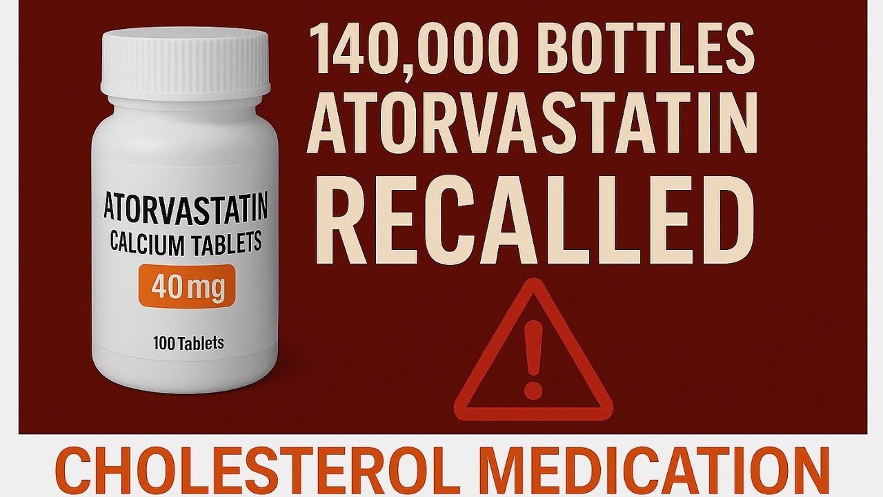 Urgent Recall: Over 140,000 Bottles of Atorvastatin Pulled from Shelves 🚨