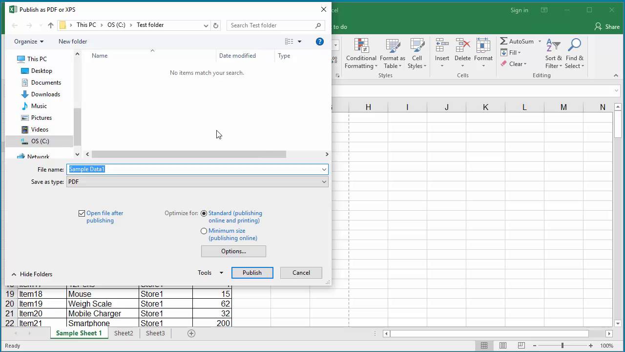 Guide to Converting Spreadsheets to PDF in Excel 2016