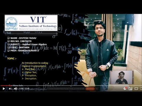 Classical Cryptosystems  [4K] - (19BIT0270) -(​ ​Plain Text, ​Cipher Text,​Encryption, ​Decryption​)