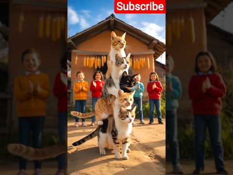 7 dogs are stacked layer by layer. The dog at the bottom is really amazing #shorts