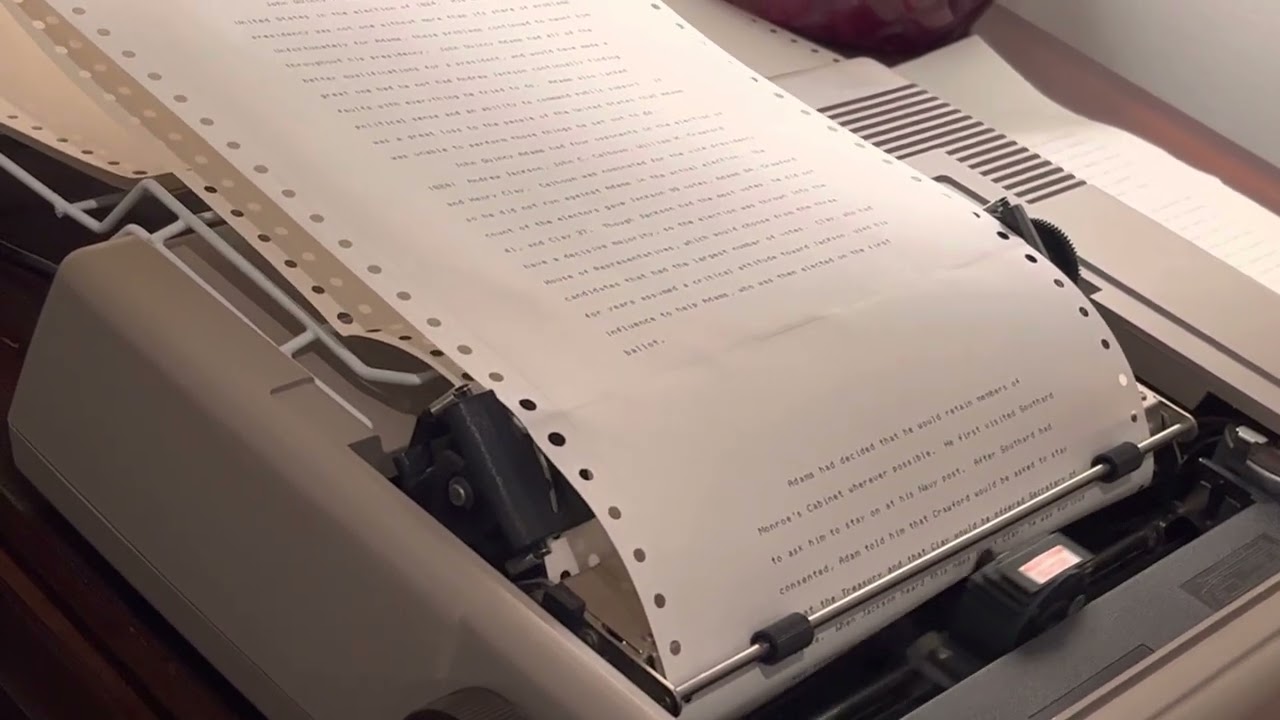 Watch a Dot Matrix Printer in Action for the First Time in Years 🖨️