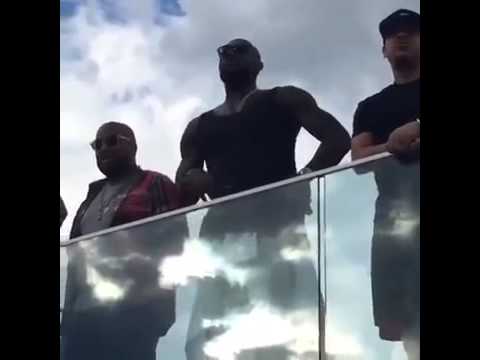 LeBron James Vibing to 'March Madness' by the Pool ๐