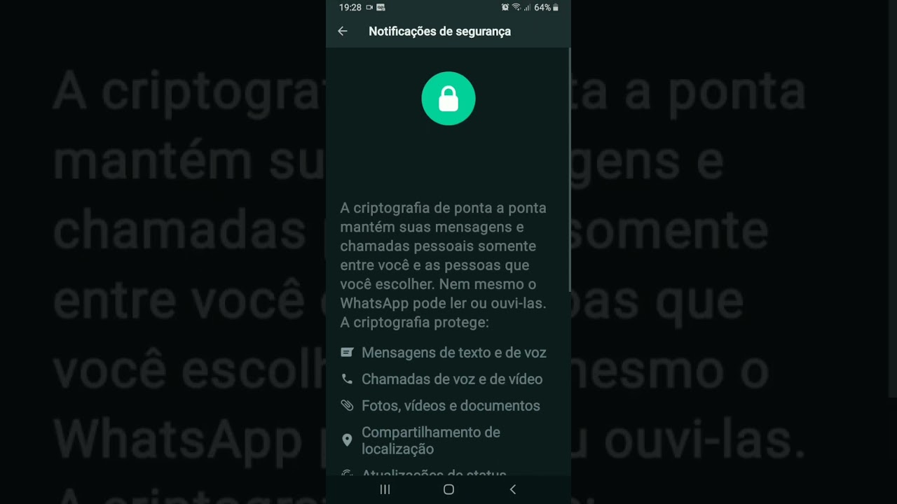 Como Ver as Notificações de Segurança no WhatsApp com Criptografia de Ponta a Ponta 🔒