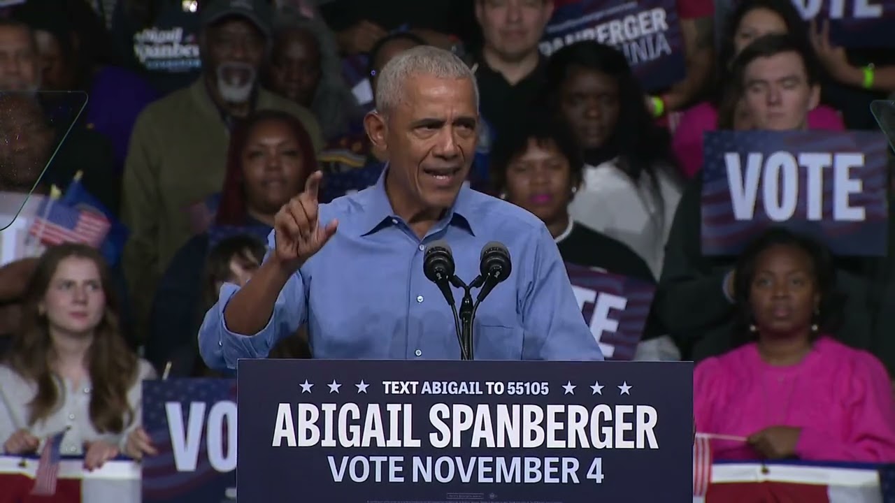Obama Urges Voters to Support Democrats in Virginia & New Jersey Gubernatorial Races 🗳️