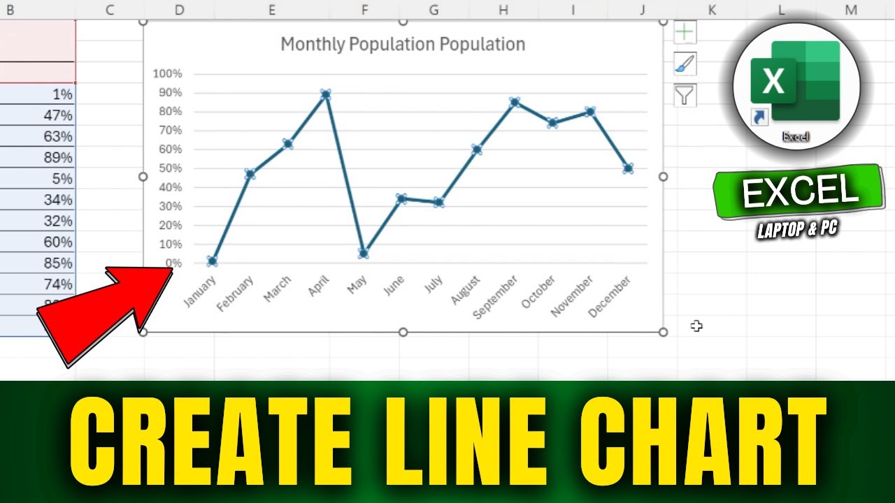 Create Line Charts & Graphs in Excel 📊