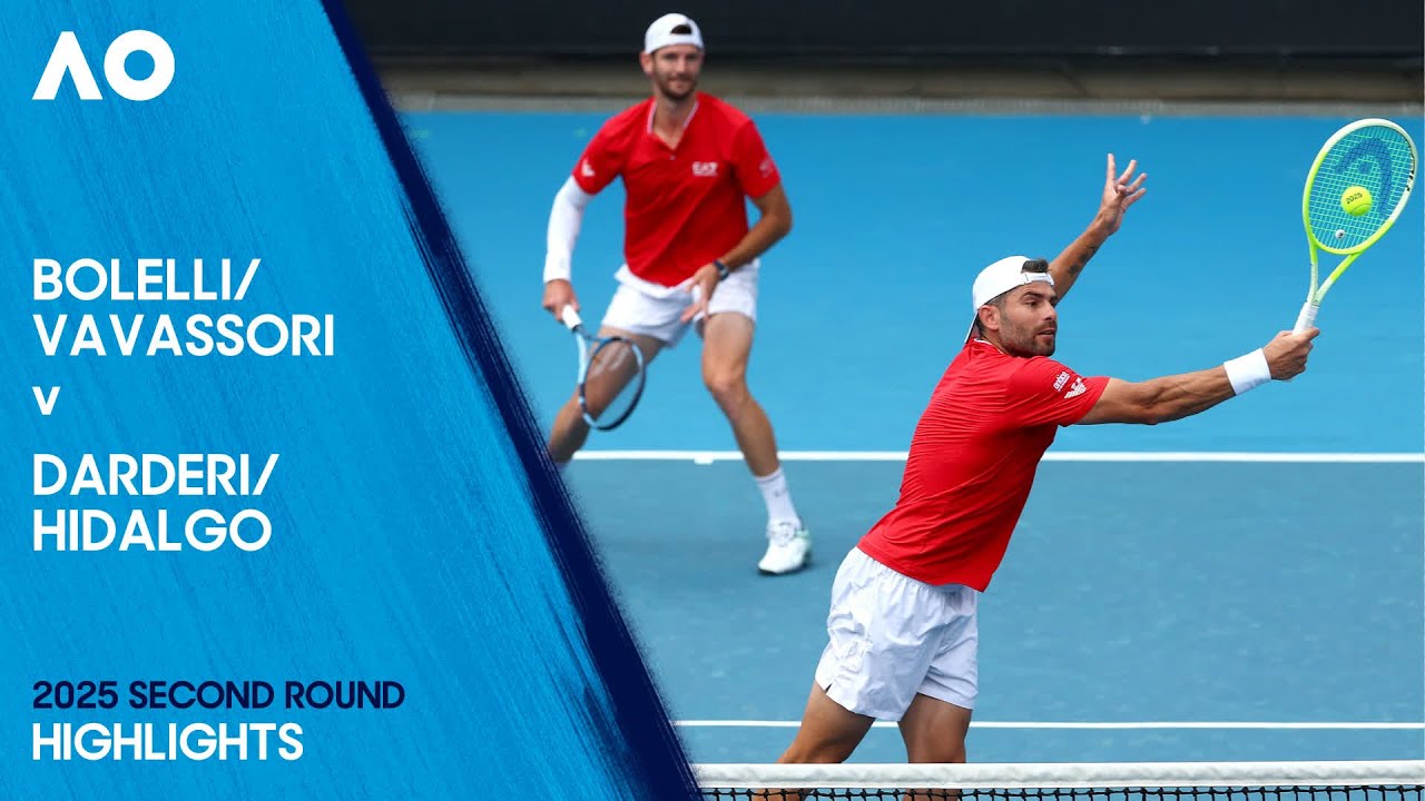 Australian Open 2025 R2 Highlights: Bolelli/Vavassori vs Darderi/Hidalgo 🎾