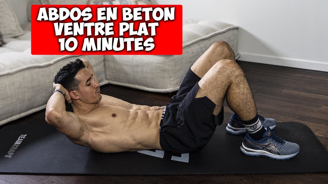 Perdez du ventre en 10 minutes : Abdos dessinés et ventre plat sans matériel 💪