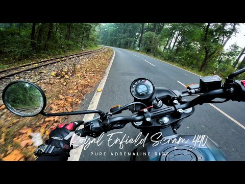 Royal Enfield Scram 440 Top Speed - Pure Adrenaline Ride On Mountain With Raw Exhaust Sound.