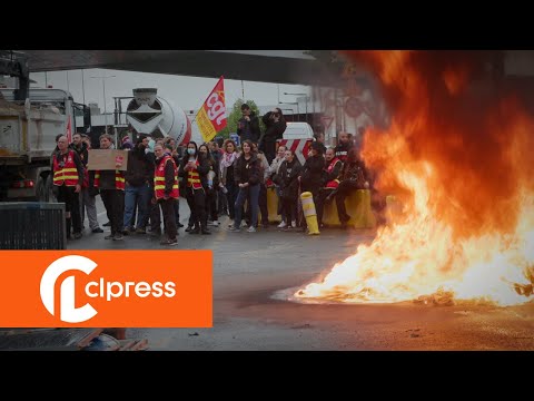 Blocage de chantiers des JO 2024 contre la réforme des retraites (28 avril 2023, Saint-Denis) [4K]
