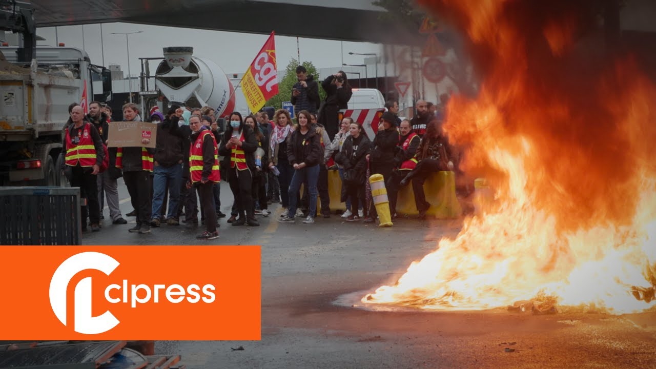 Manifestations contre la réforme des retraites : blocage des chantiers des JO 2024 à Saint-Denis 🚧