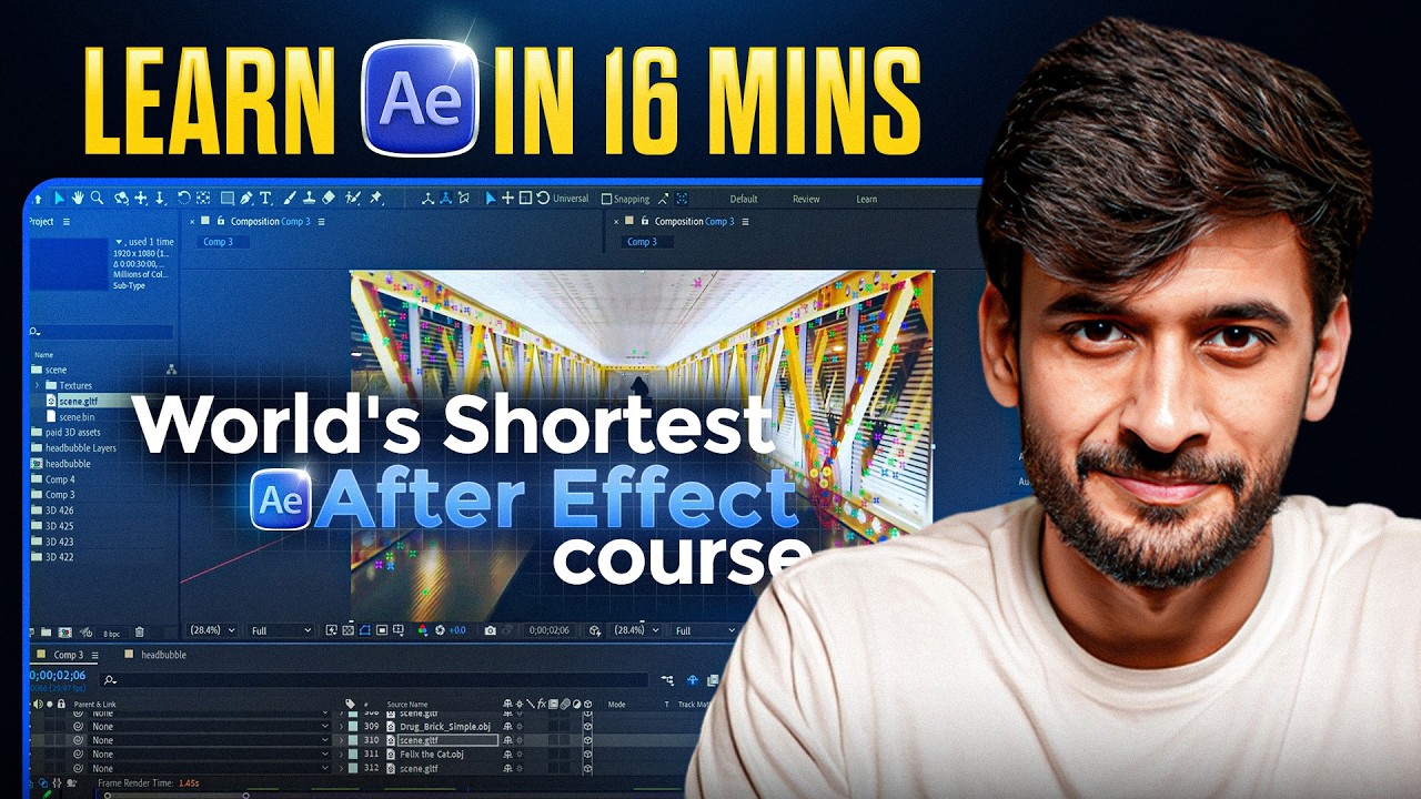 Learn After Effects in 16 Minutes | Full Tutorial