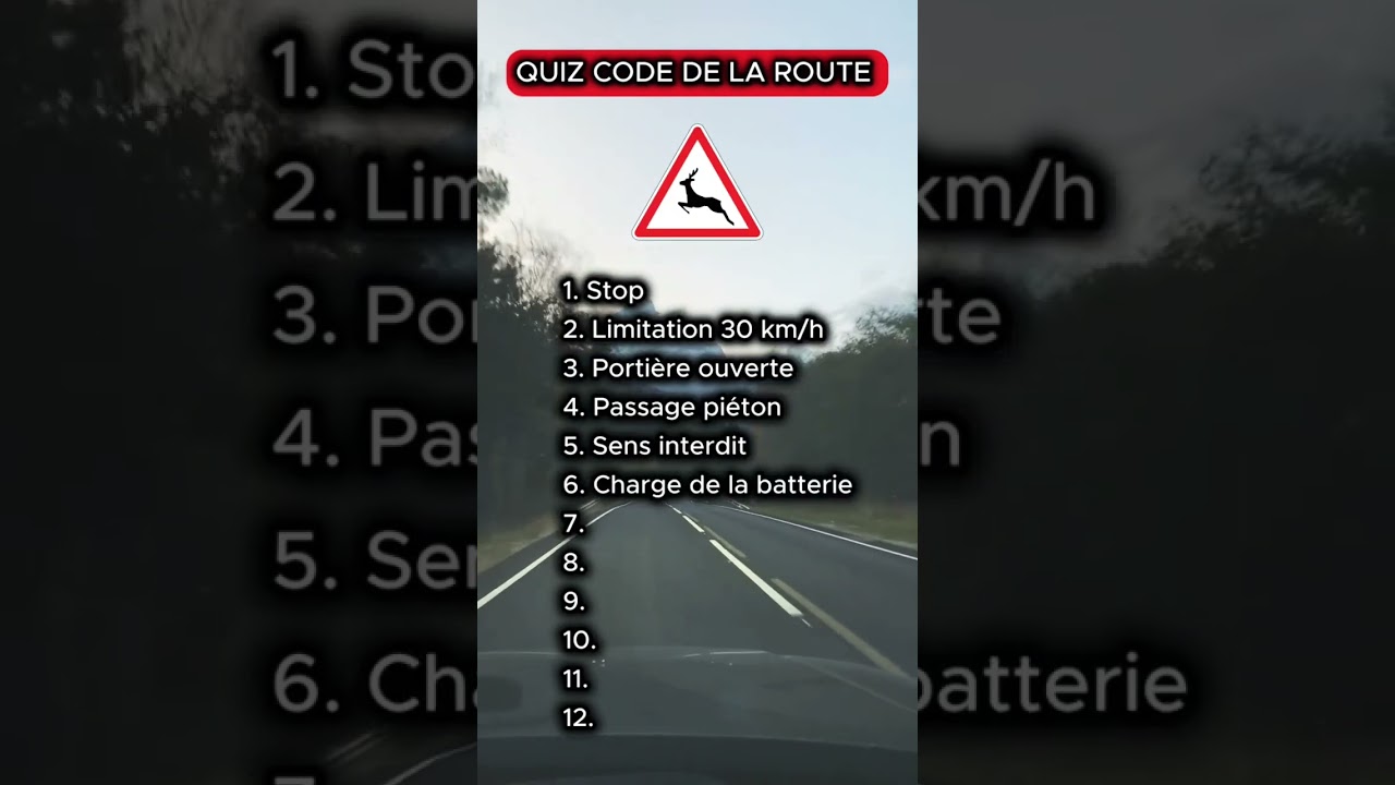 Réussissez votre Code de la Route 2024 avec notre Quiz 🚗