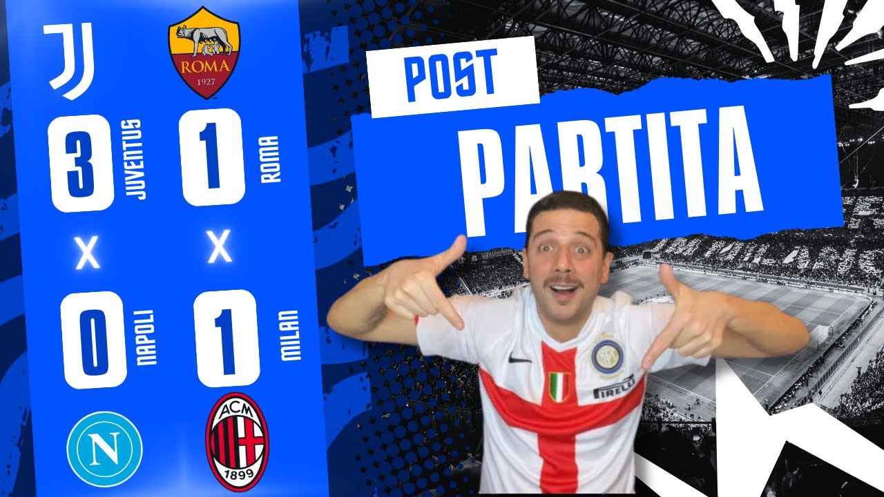 ROMA-MILAN 1-1 E JUVENTUS-NAPOLI 3-0 ! MAMMA MIA CHE CULO IL MILAN! PARLIAMO DI TUTTO!