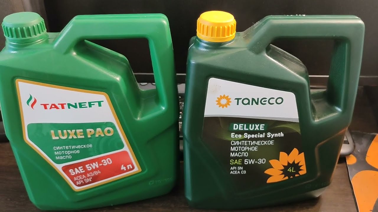 Обзор масел Татнефть/TANECO: TATNEFT LUXE и Deluxe EcoSpecialSynth