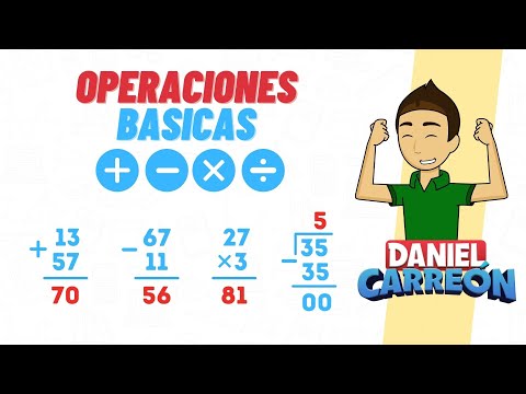 OPERACIONES BASICAS (Suma, resta, multiplicación y division) Super facil - Para principiantes.