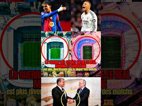 La bataille des stades entre le Real et le Barça est plus folle que bien des matchs. 😅🏟️ #football