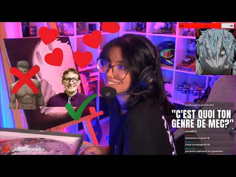 Le style de mec de JULIA BAYONETTA? Elle dévoile son fantasme
