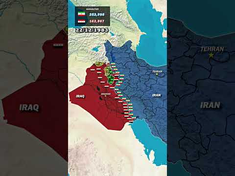 Iran-Iraq War (1980-1988) Every Day | Animated Map