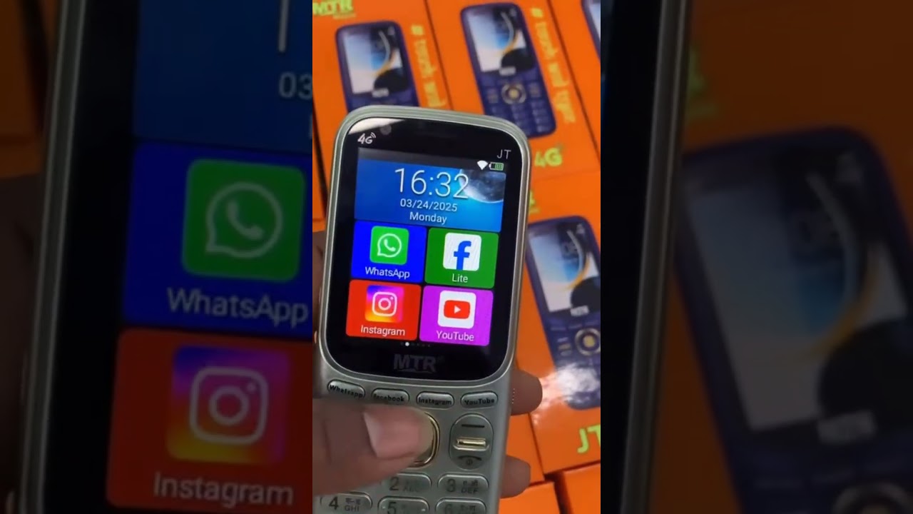 4G Keypad Mobile with Jio SIM & App Support 📱