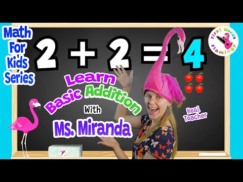 Learn Basic Addition (Kindergarten) with Ms. Miranda - Math for Kids - FWF