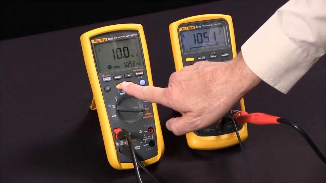 Measuring Insulation Resistance with the Fluke 1587