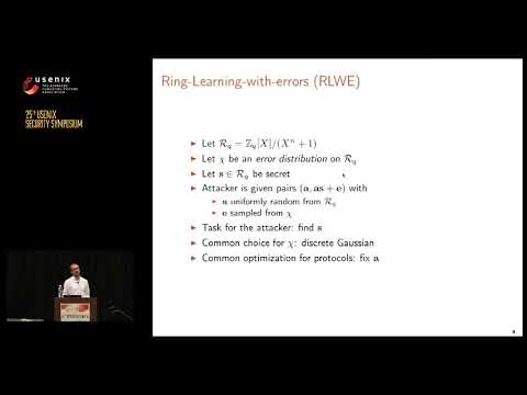 USENIX Security '16 - Post-quantum Key Exchange—A New Hope