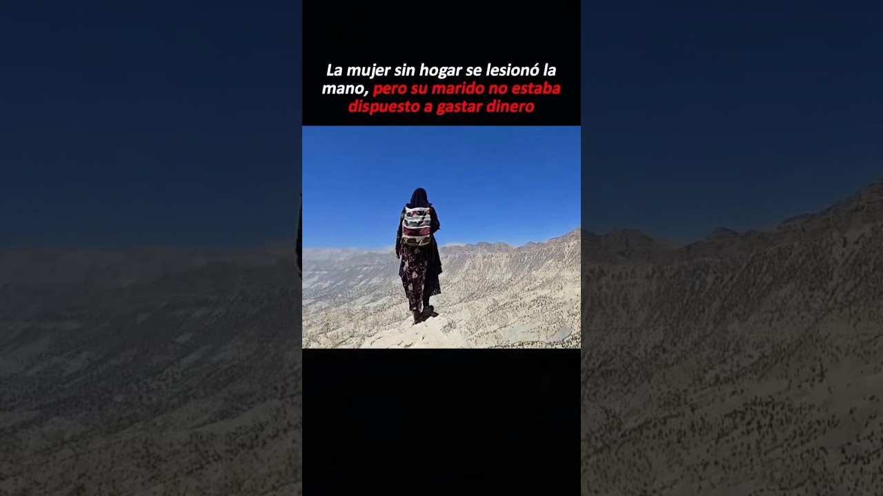 La mujer sin hogar se lesionó la mano, pero su marido no estaba dispuesto a gastar dinero#youtube