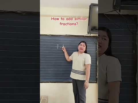 How to add similar fractions? #math #education