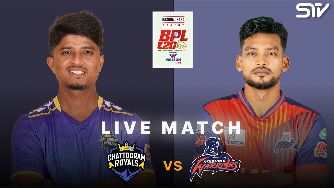 Chattogram Royals vs Rajshahi Warriors - BPL 2026 Qualifier 1