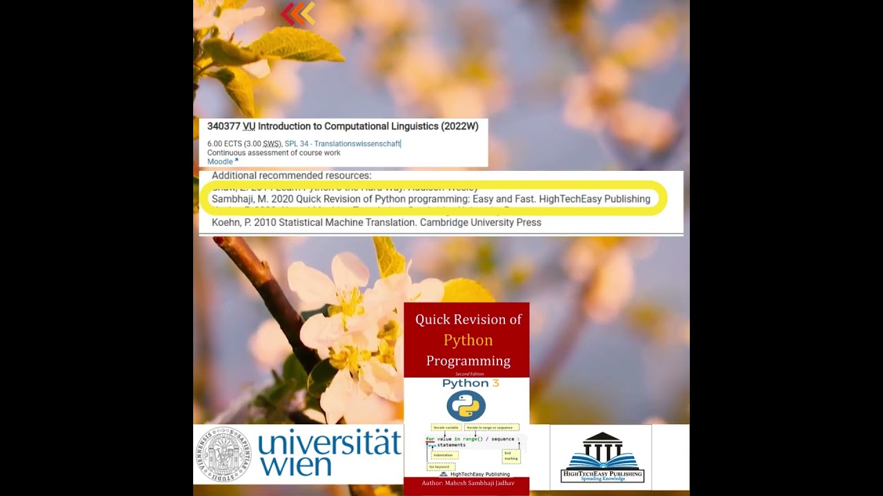 Officially Recommended Python Revision Book for University of Vienna 📘