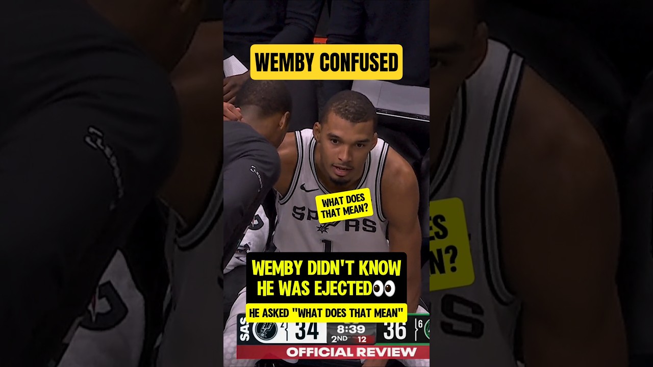 Wemby Confused After Ejection in Playoff Game 👀