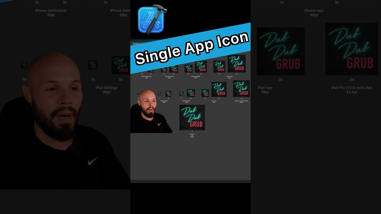 Xcode Tip: Use a Single App Icon (1024x1024) 🎯
