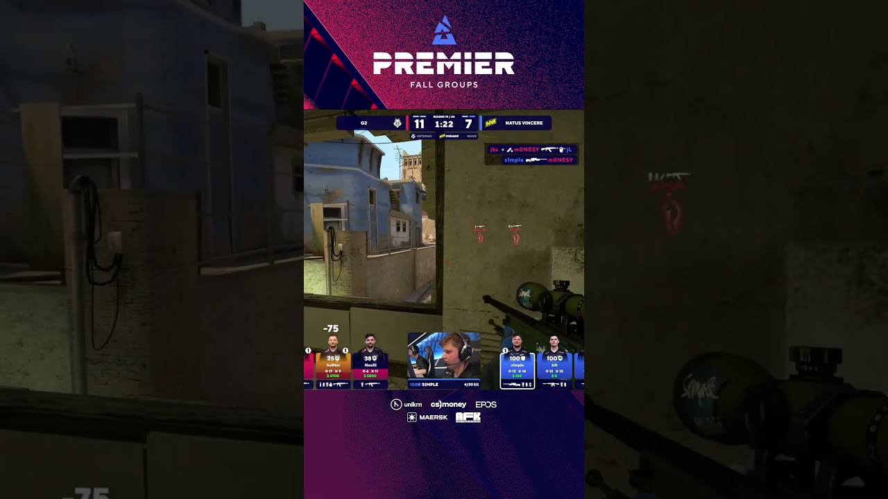 s1mple’s Amazing Flicks at BLAST Premier Fall 2023 🎮