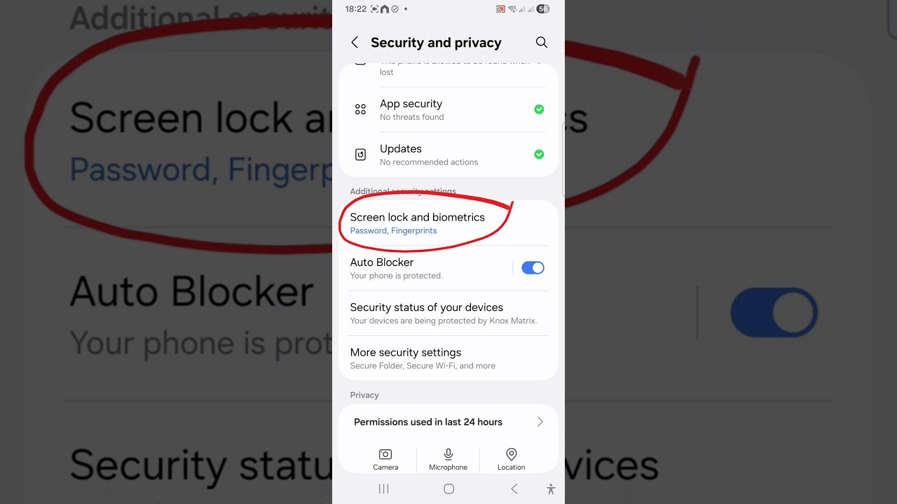 Switch Your Password to Pattern Lock - Samsung galaxy A15 A25 android mobile phone