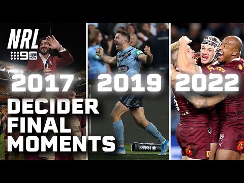 EPIC final moments of the last 5 Origin deciders: State of Origin | NRL on Nine