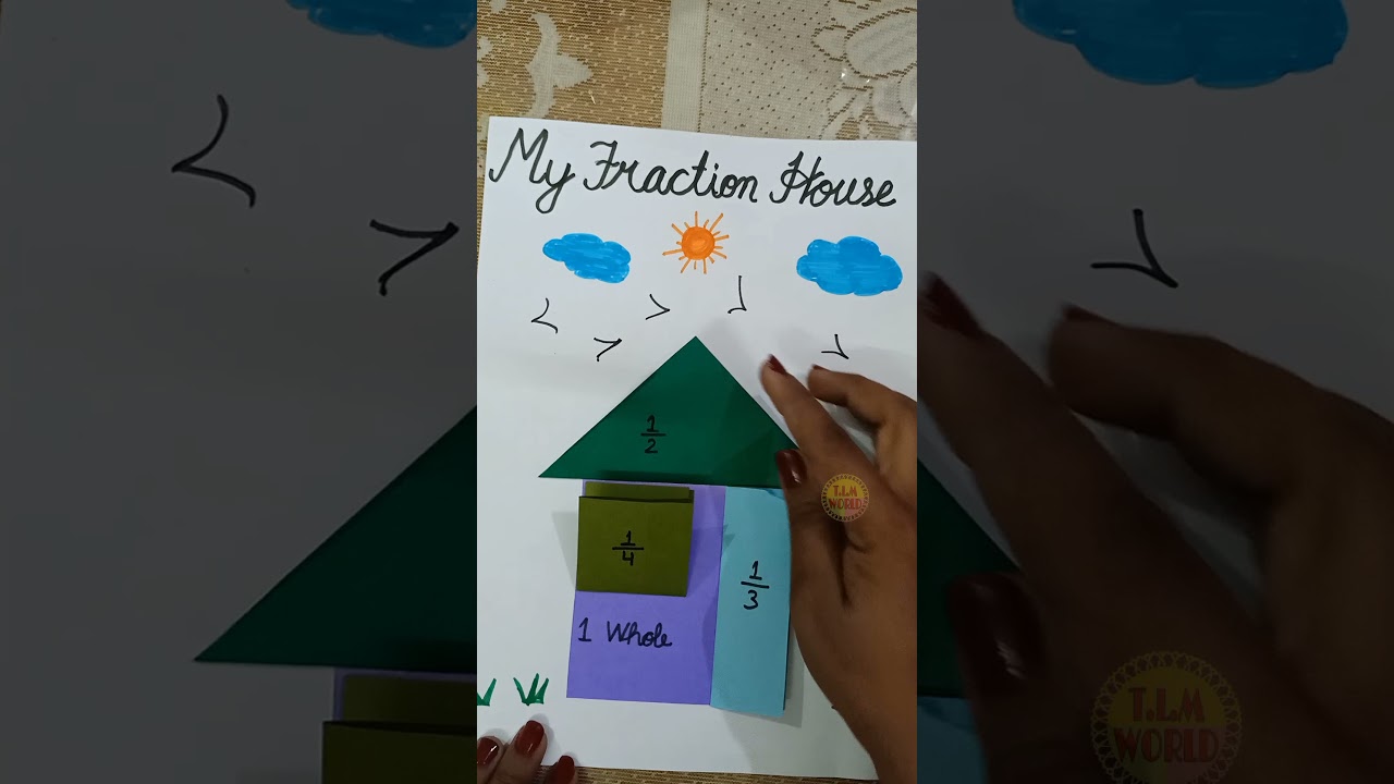 Fraction House Activity for School | TLM & Easy Math Activity #Shorts