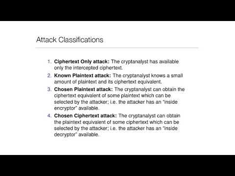 Classical Ciphers (Crypto Lecture 2)