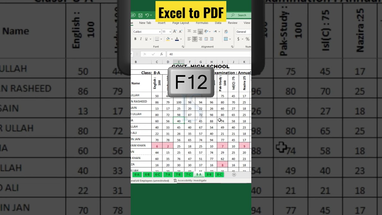 Easiest Way to Convert Excel Files to PDF π | Step-by-Step Guide