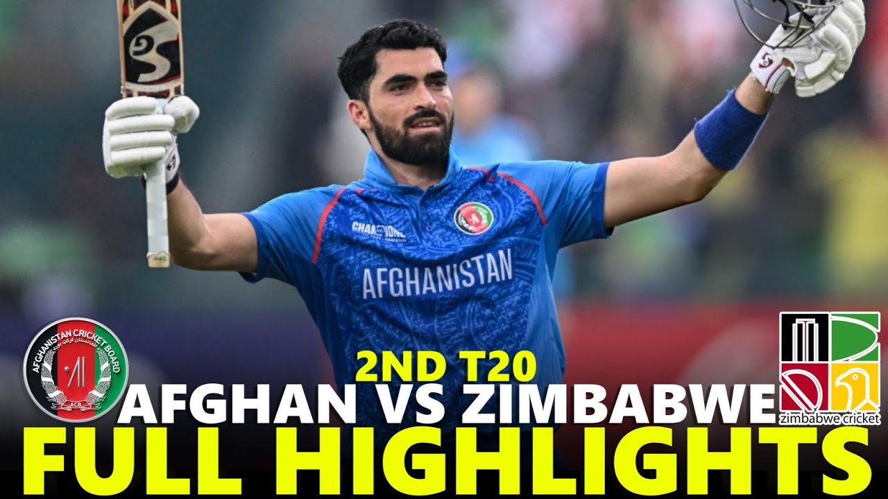 Afghanistan vs Zimbabwe 2nd T20 Highlights 2025 🏏 | Exciting Cricket Action