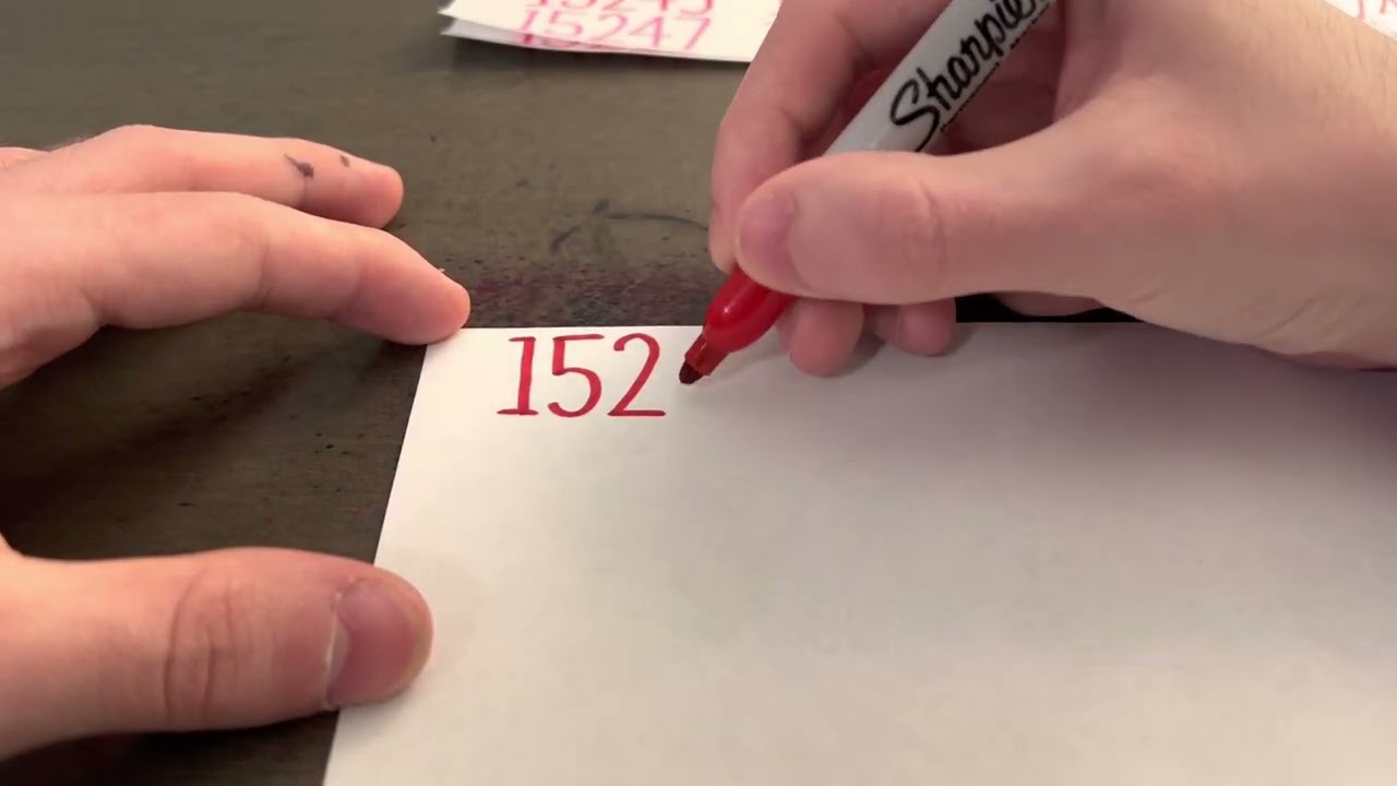 Counting Journey: Writing Numbers on Papers π