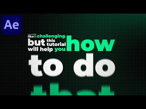 Typography Motion Graphics Animation in After Effects - After Effects Tutorial Kinetic Typography #4