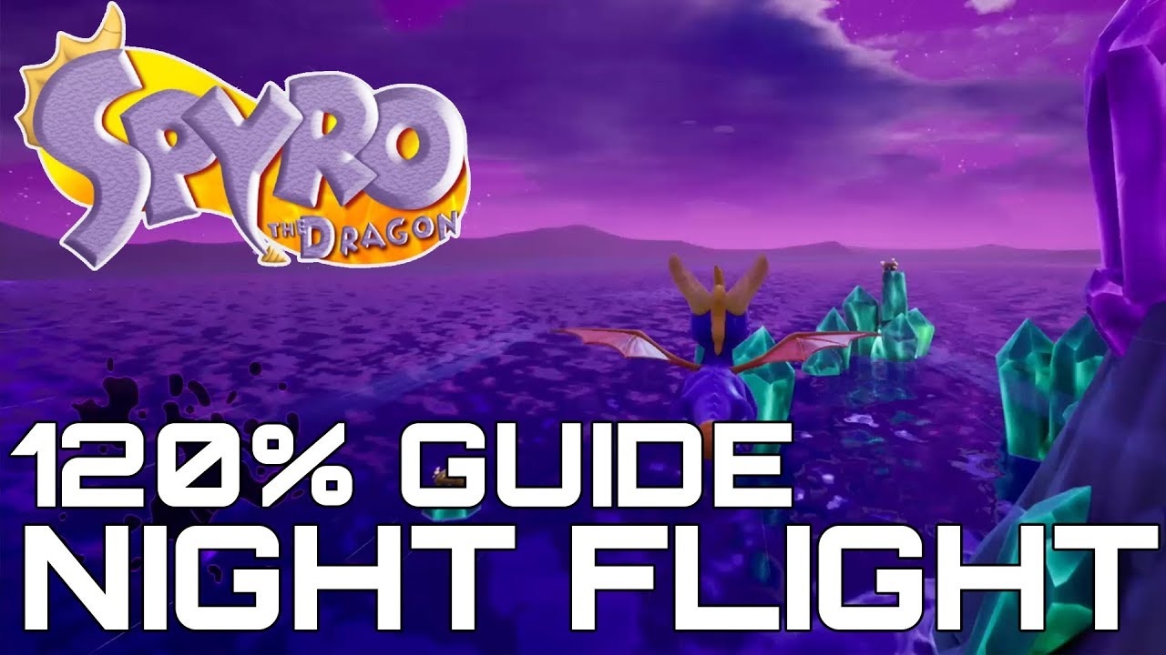 Spyro Reignited Night Flight 120% Gem & Dragon Guide 🐉