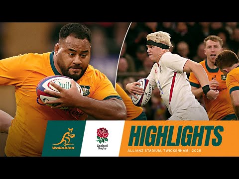 Wallabies v England Highlights | Spring Tour 2025