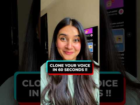 I cloned my voice using AI 😱 #shorts